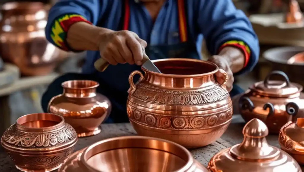 Copper crafts from Santa Clara del Cobre